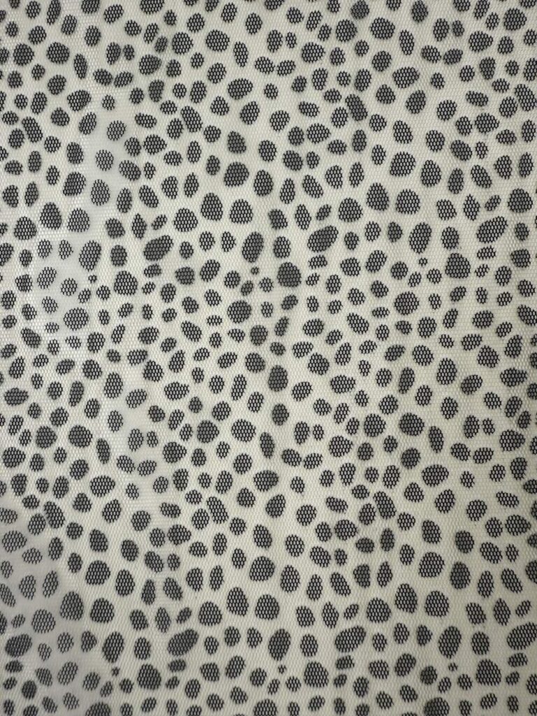 Speckled mesh tulle