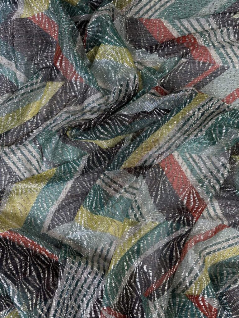 Emerald shimmer stripes