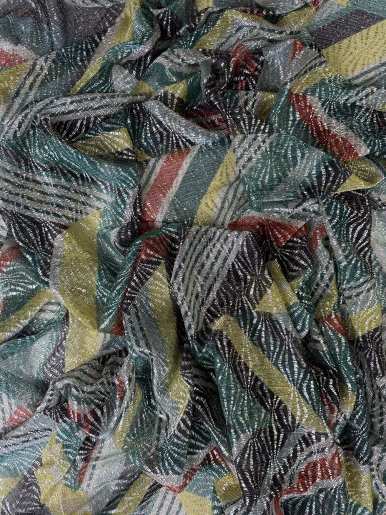 Emerald shimmer stripes