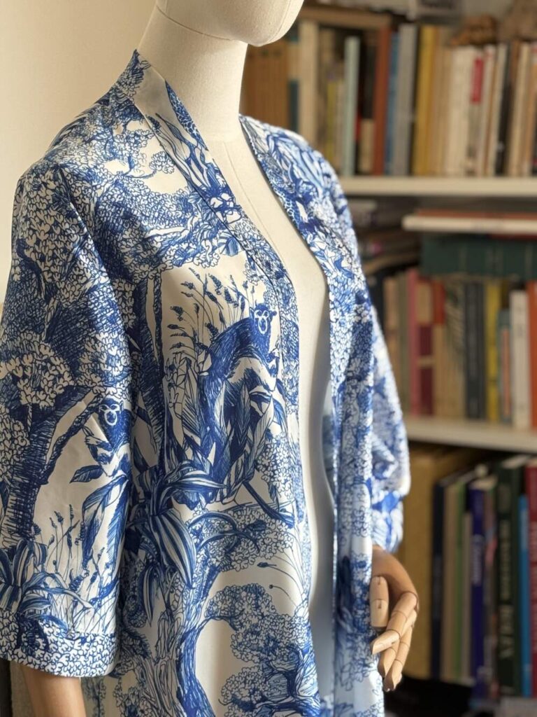 Kimono Toile de Jouy Jungle