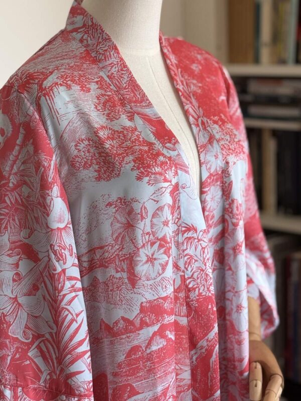 Kimono Toile de Jouy Panda Pink